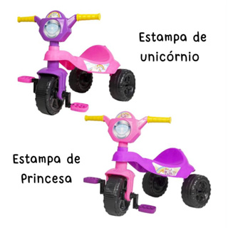 Triciclo Motoca Infantil Menina Princesa Rosa - Kepler em Promoção