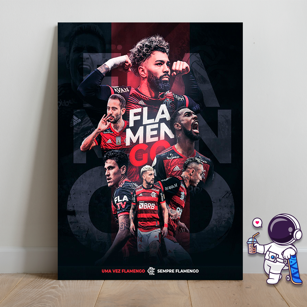 Quadro Flamengo - Placa Decorativa 20x28CM