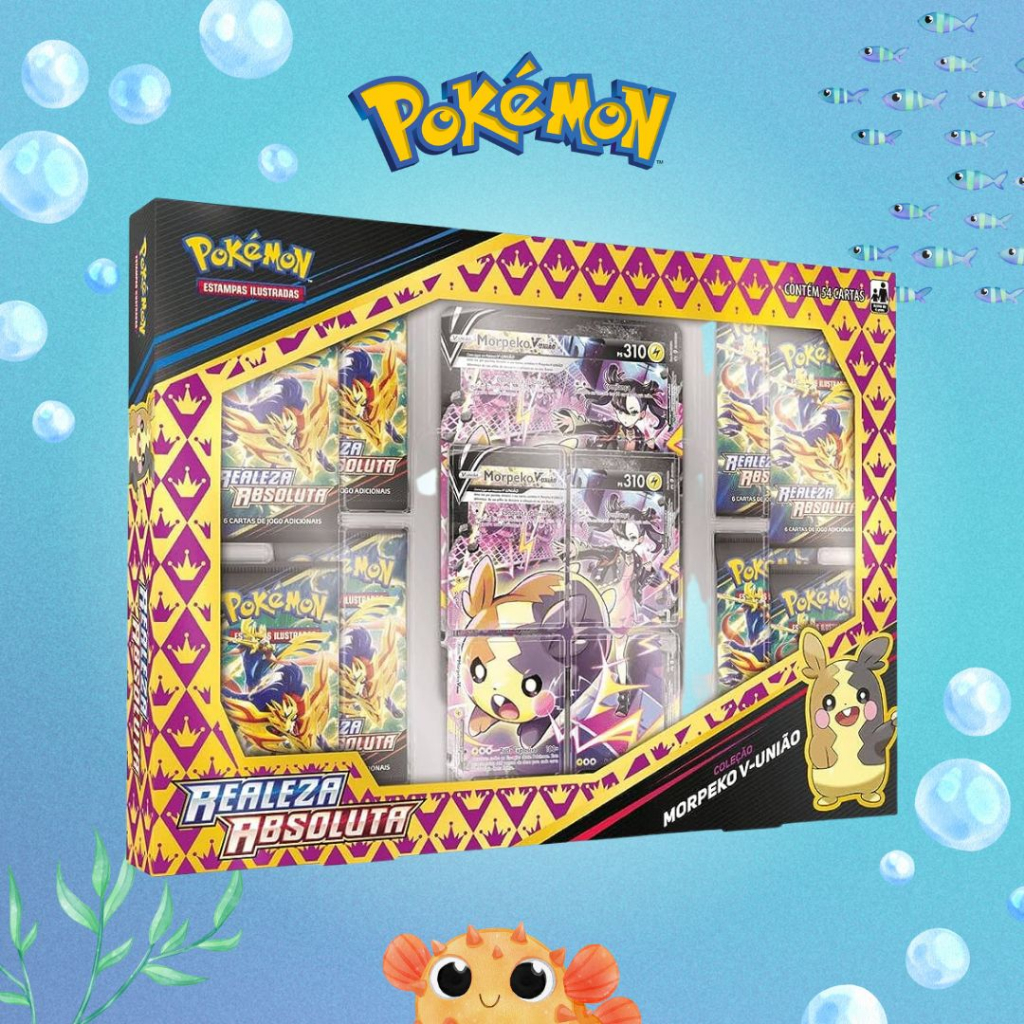Jogo De Cartas Pokémon Box Coleção Morpeko V-União Novo - GAMES