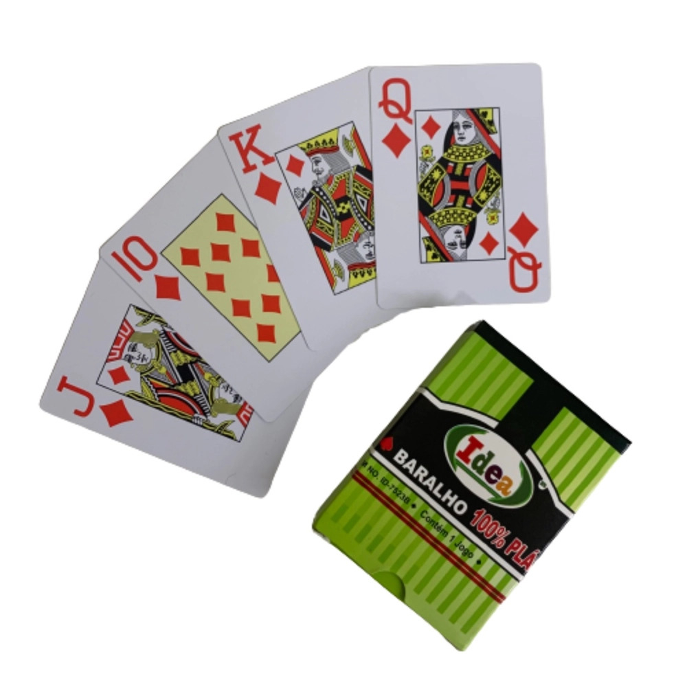 Jogo De Baralho Dourado Cartas Douradas Truco Poker Pibe 21