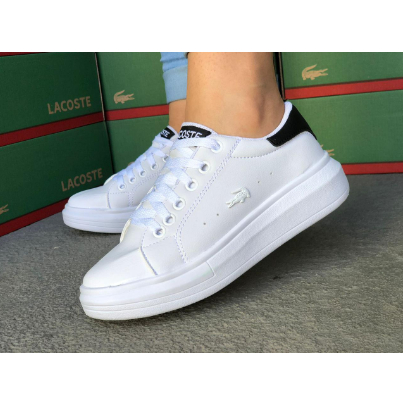 Tenis lacoste sale feminino couro