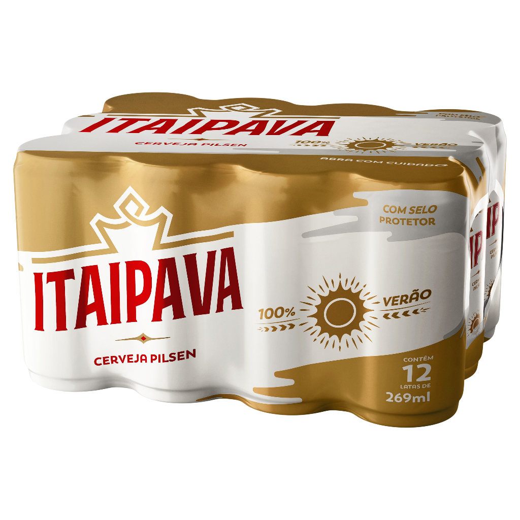 Cerveja Itaipava Lata 269ml Caixa com 12 Shopee Brasil