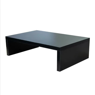 Base para Monitor MDF 33cm Preto Home Office Mesa Gamer Ergonômico Suporte Tv Notebook Jogos Madeira Escritório Base Quarto Organizador Decorativo Bancada CPU
