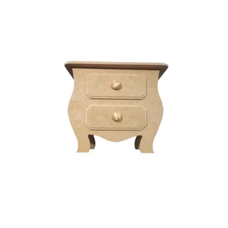 Kit 2 Unidades Mini Cômoda Fake De Mesa Para Decoração -- MDF CRU