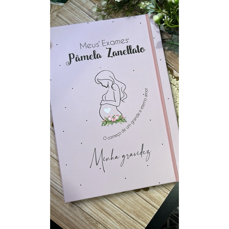 Pasta Catálogo Gestante Personalizada | Shopee Brasil