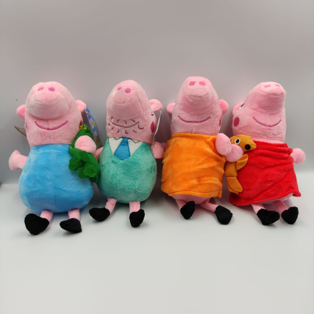 Desenho Animado Peppa Pig Family Doll Piggy George Mamãe E Papai Coisas  Plushie Toy Dolls Aniversário Para Menina - Escorrega o Preço