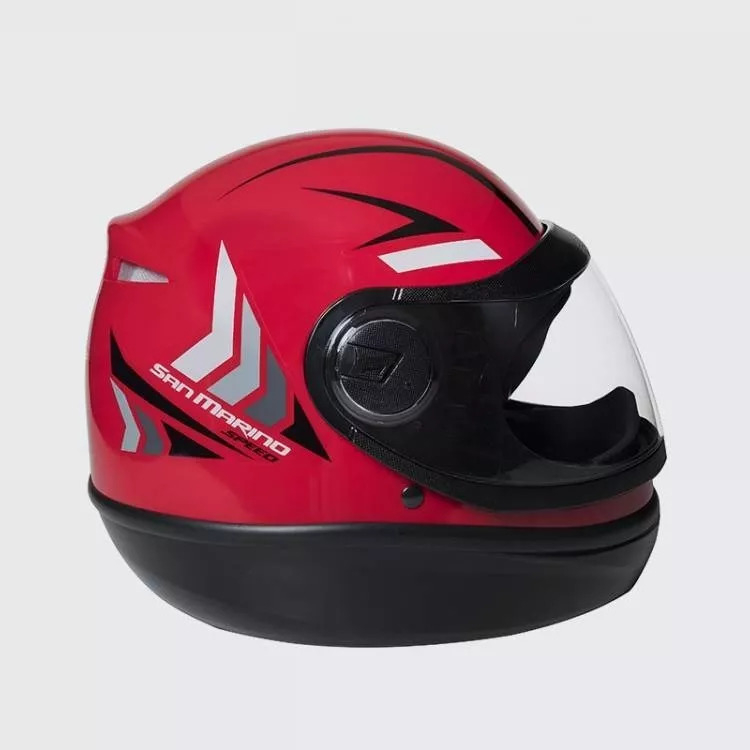 Capacete Taurus Moto San Marino Speed One Vermelho | Shopee Brasil