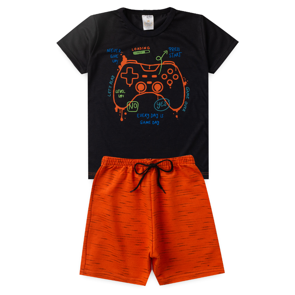 Conjunto Infantil e Juvenil Menino Masculino 2 ao 14 - Pronta Entrega