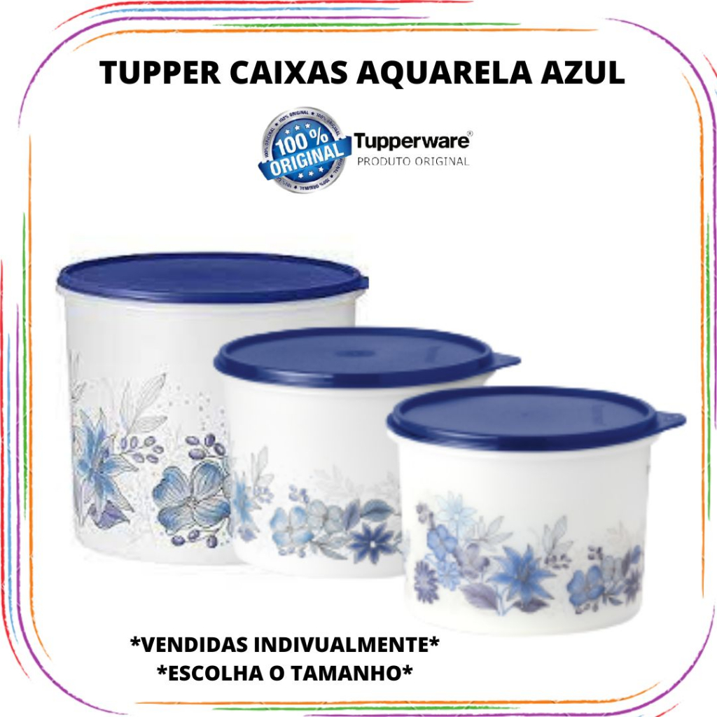 Tupperware Caixa Aquarela Azul | Shopee Brasil