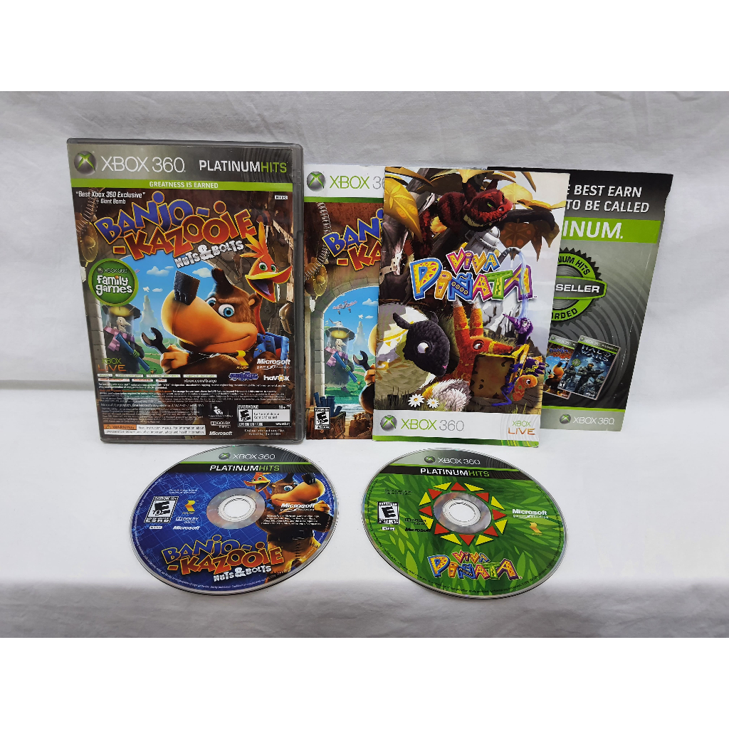 Jogo Xbox 360 - Jogo Banjo-Kazooie Nuts & Bolts + Viva Piñata - FF