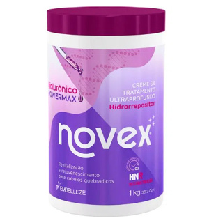 Creme de Tratamento Novex Hialurônico PowerMax Harmonização Capilar 1kg