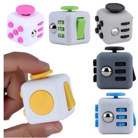 Fidget Cubo Ansiedade Cube Anti Estresse Dedo Apertar