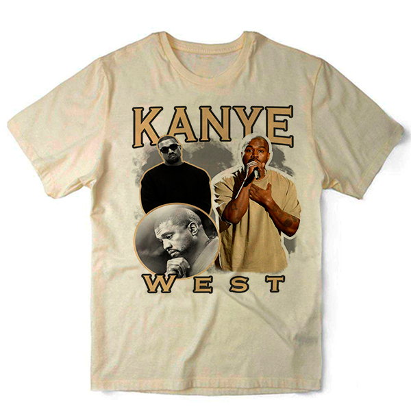 Camiseta Algodao Kanye West Rapper Rap Hip Hop 90´s Unissex