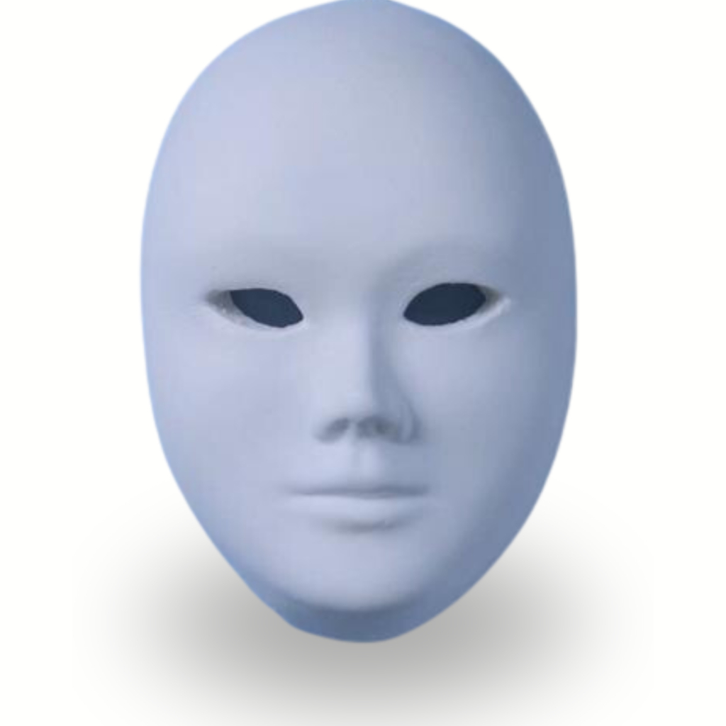 Estatueta de Gesso Máscara Veneziana 16cm