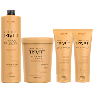 Kit Trivitt Hidratação Shampoo E 2 Condicionador Itallian