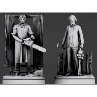 Diorama Leatherface 25CM, Produto Exclusivo KingstoreBR (The Texas Chain Saw Massacre)!