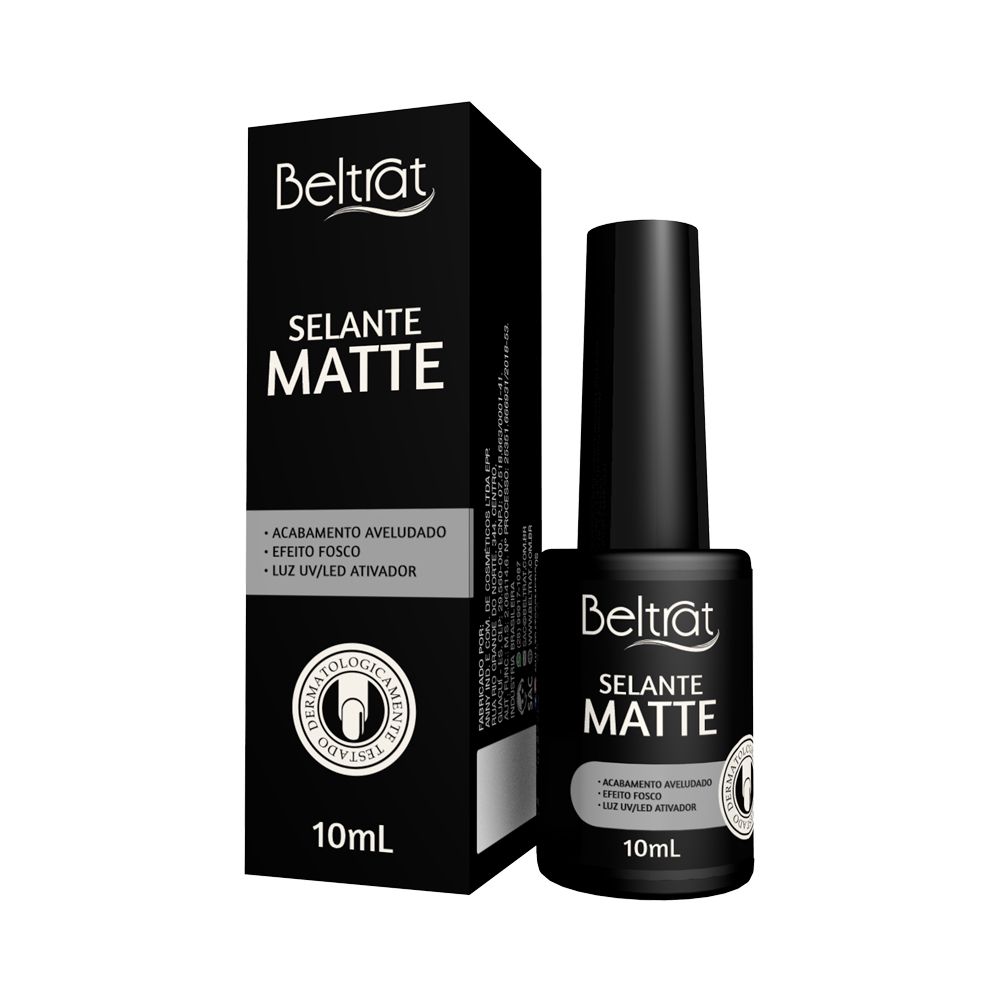 Selante Efeito Fosco Top Coat Matte Finalizador para Unhas 10ml