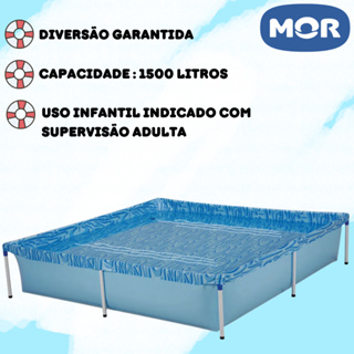 Piscina Infantil Quadrada 1500 Litros - Mor