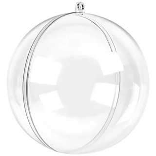 100 Esfera Acrílica 6.5cm - Bola Acrílica - Enfeito Natal - Árvore - Porta Foto