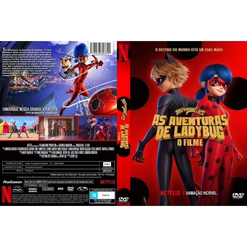 Dvd As Aventuras De Ladybug - O Filme (2023) Dublado E Leg