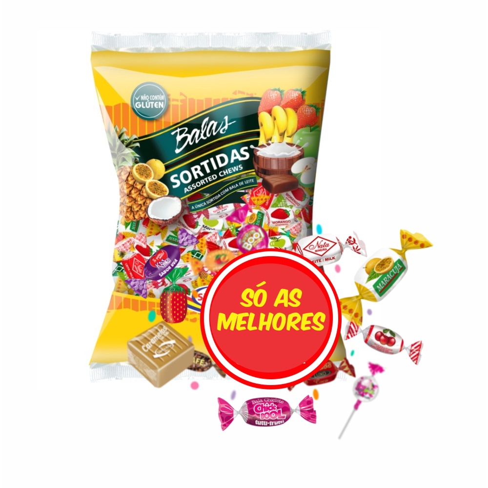 Bala Sortida Macia Santa Rita - 600g | Shopee Brasil