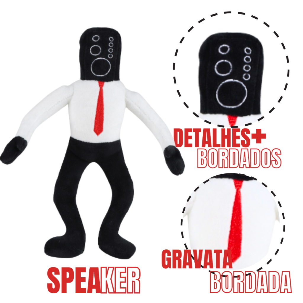 Pelúcia Cabeça De Rádio Speaker Skibidi Toilet | Shopee Brasil