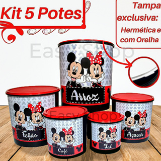 Kit Mantimento pote Mickey e Minnie
