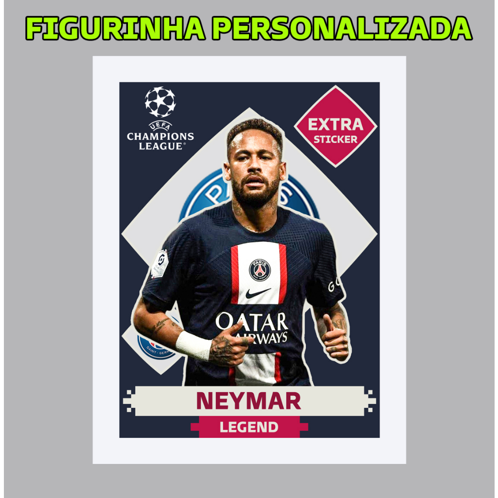 Neymar EXTRA STICKER GOLD LEGEND ALBUM PANINI CATAR 2022 (LAMINA