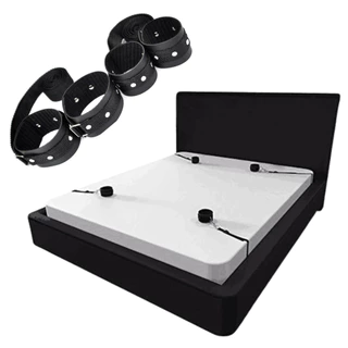 Kit Bondagem 4 Algemas de Amarrar na Cama