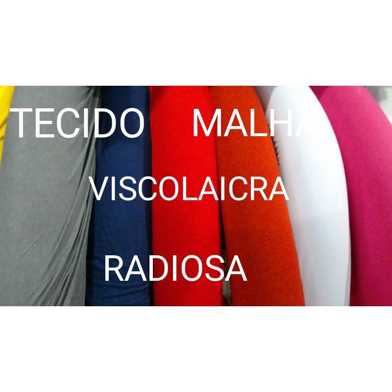 TECIDO MALHA VISCOLYCRA RADIOSA - 97% VISCOSE 3% ELASTANO - 1m x 1,65m