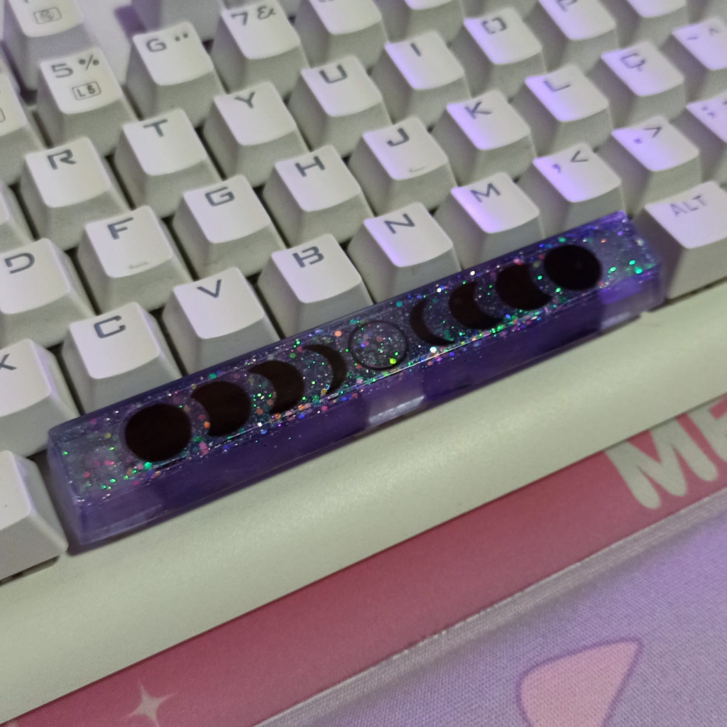 Barra de Espaço Fases da Lua - Tecla Fofa Para Teclado Mecânico ...
