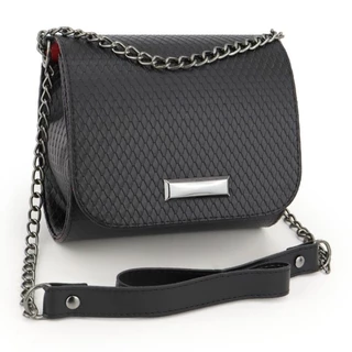 Bolsa Feminina Transversal (B.Caninana c/Metal Lateral Grafite s/marca)