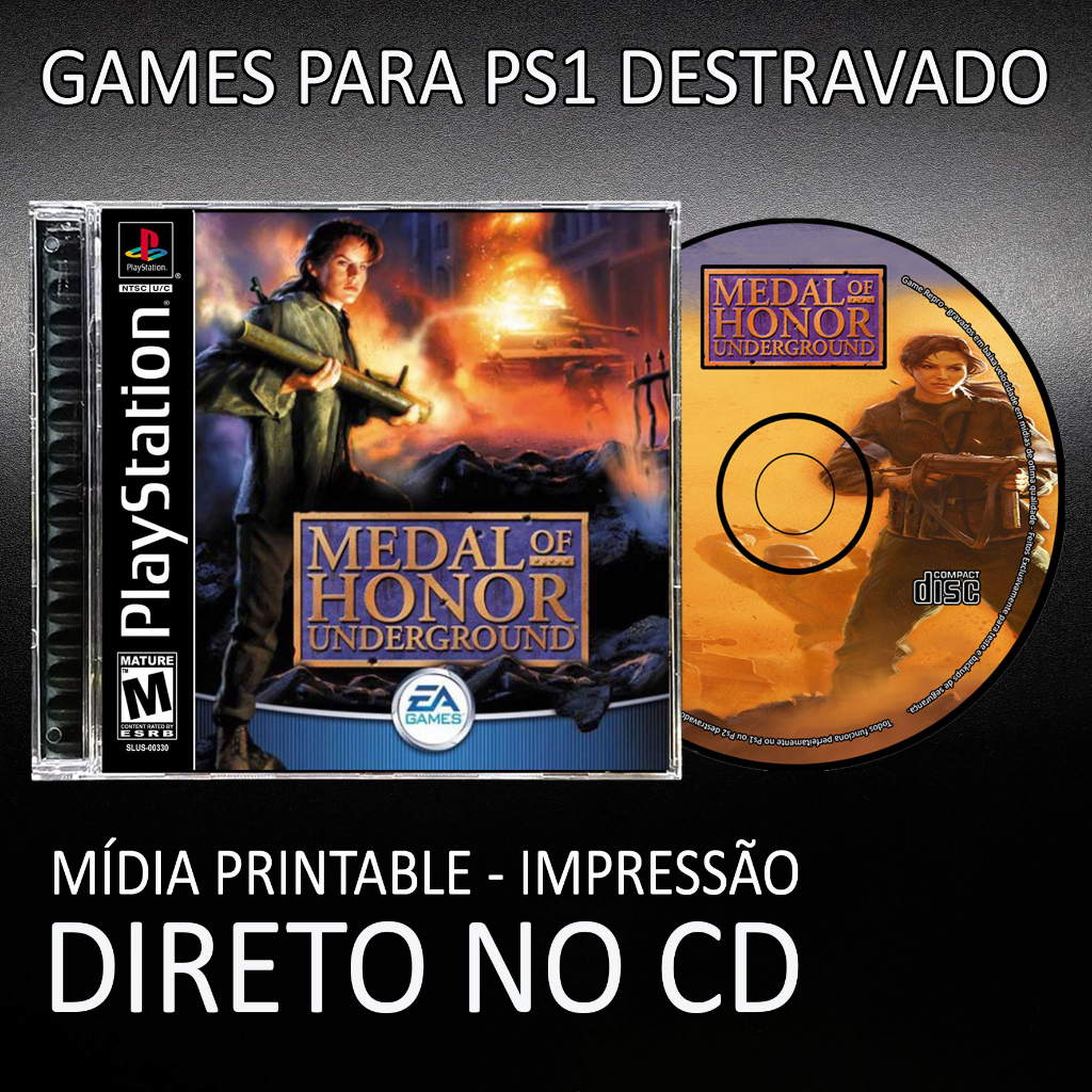 Medal of Honor Underground - - Repro Ps1 / Psx / Patch Retro Game