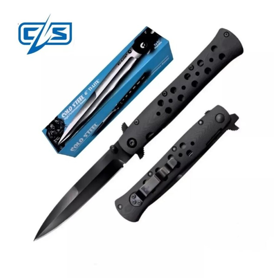 Canivete Ti-lite Cold Steel Tático camping, caça e pesca.0531