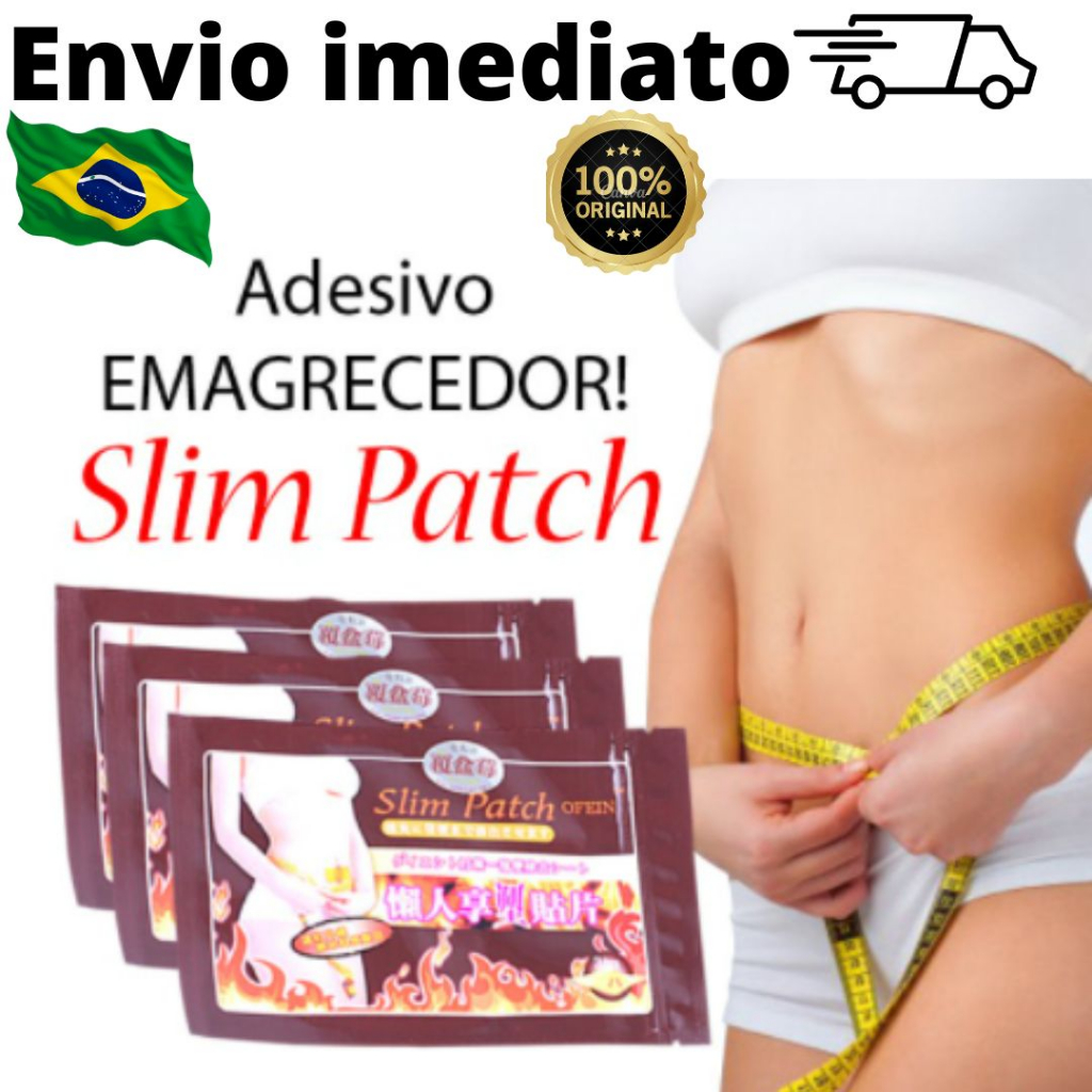 Slim Patch Adesivos Emagrecedores 100% Natural Kit 30 e 60 Adesivos