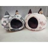 Cama toca do gato pelúcia , com almofada removível
