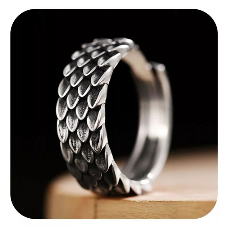 Anel Masculino Fino Banhado Prata 925 Ajustável Clássico 6 M Produto Nacional