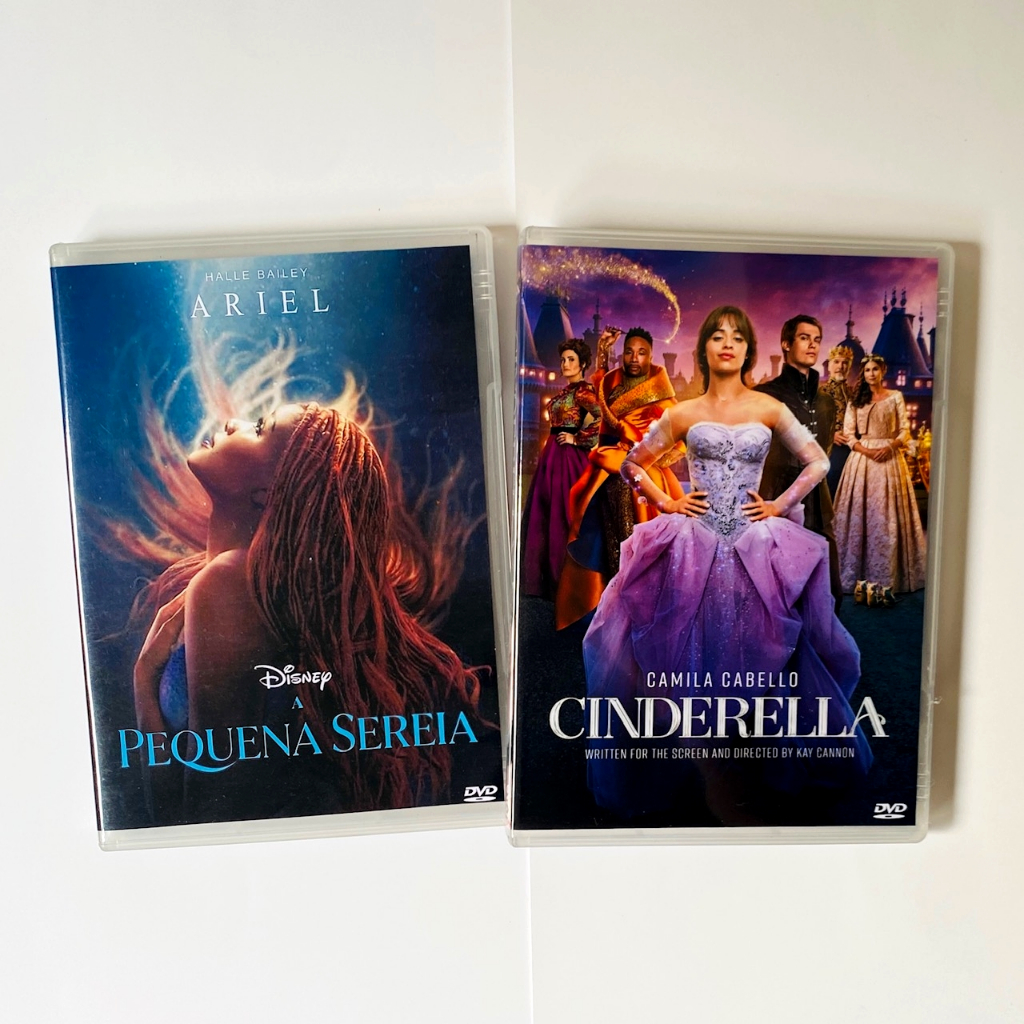 DVD A Pequena Sereia 2023 Cinderella 2021 Dublado e Legendado Halle
