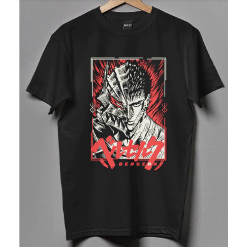 Camiseta Camisa Berserk Guts Anime Mangá Filme Nerd Geek