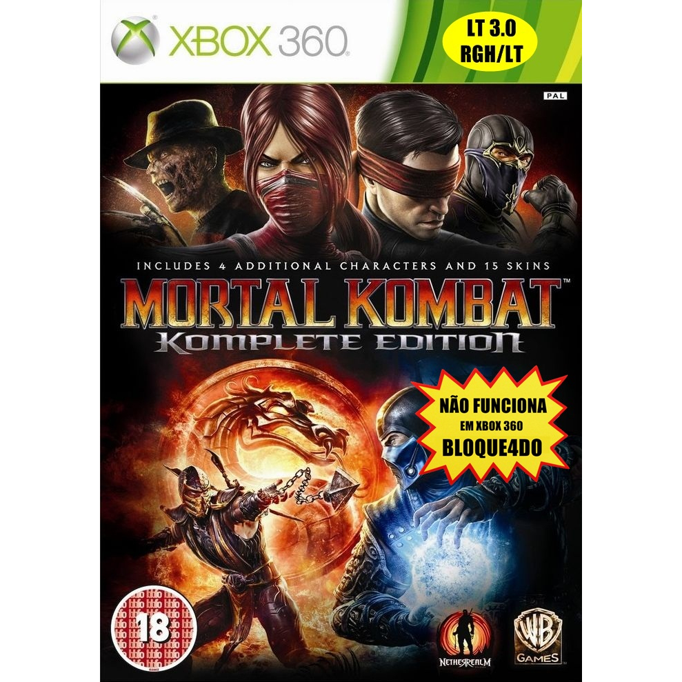 Jogo Xbox 360 Mortal Kombat LT 3.0