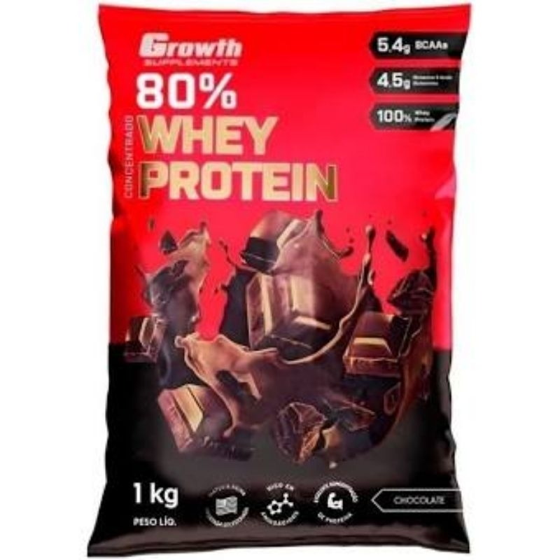 80% whey protein growth chocolate