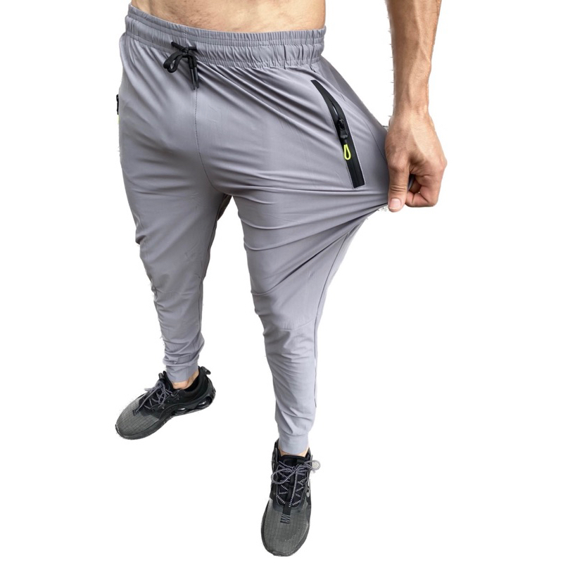 Calça Elástica Esportiva CINZA-CLARO 1001 Utilidades - Corrida Academia Funcional Casual