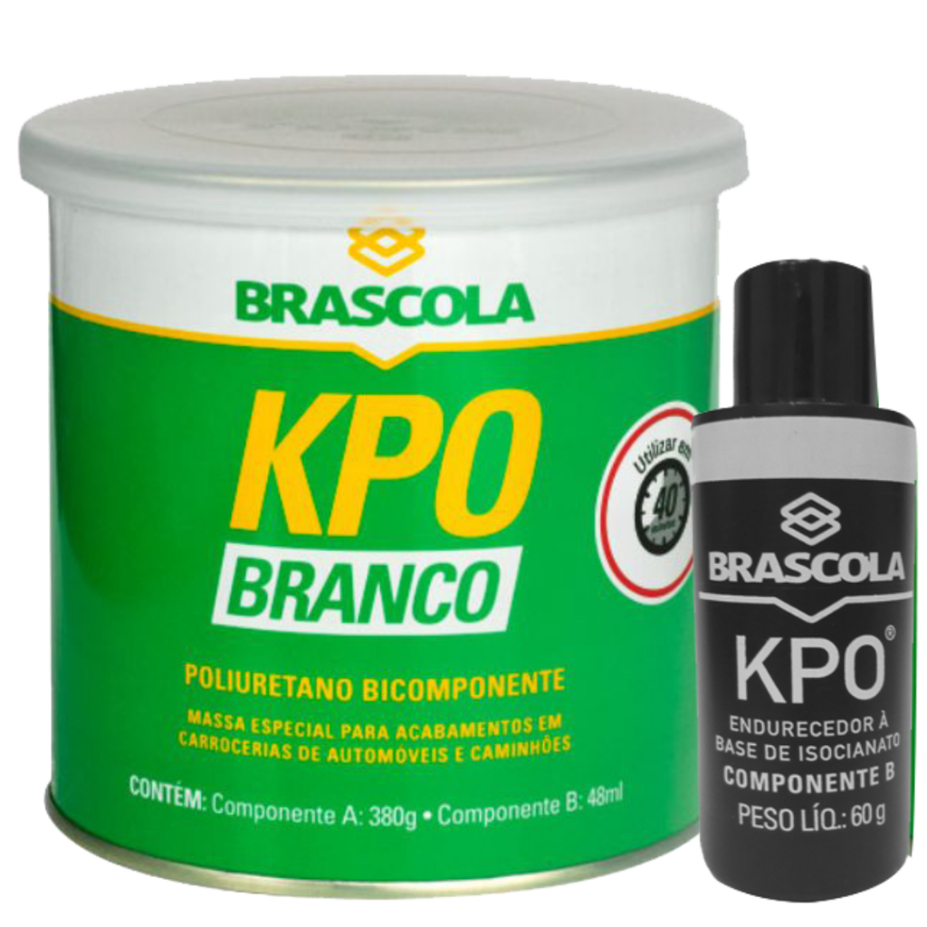 Brascoved Kpo Adesivo Poliuretano Bicomponente 440G Branco Brascola