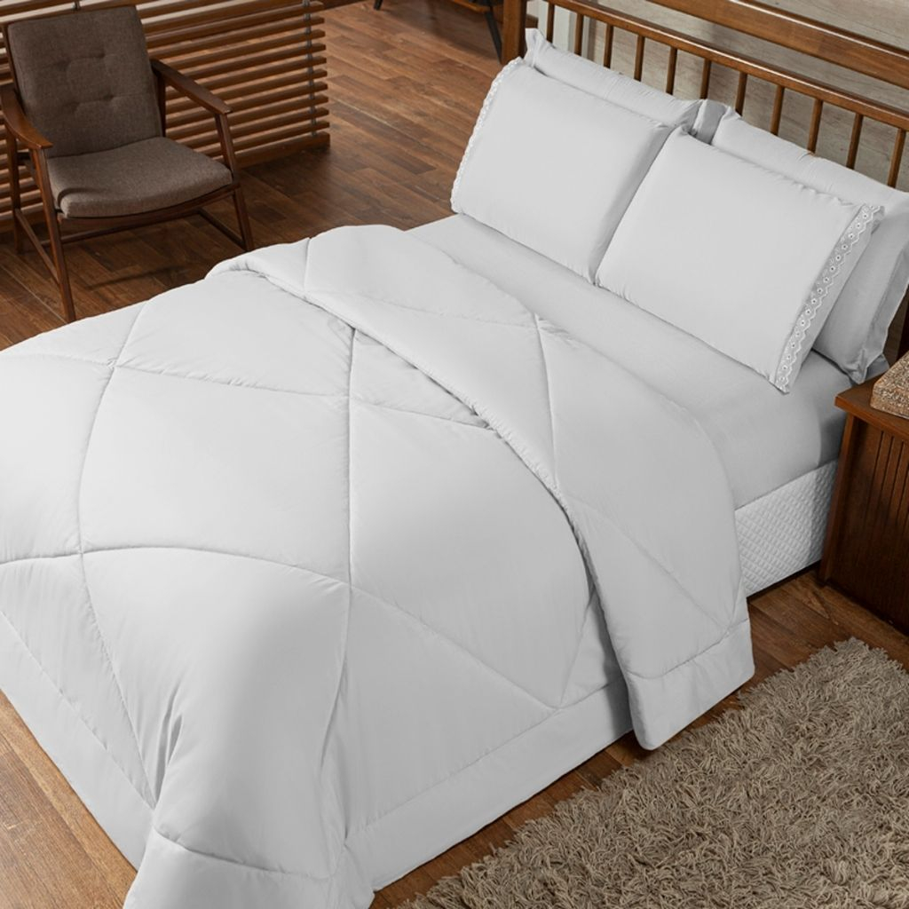 Coberta Edredom Dupla Face Tamanho Casal Queen 1 Peça Premium