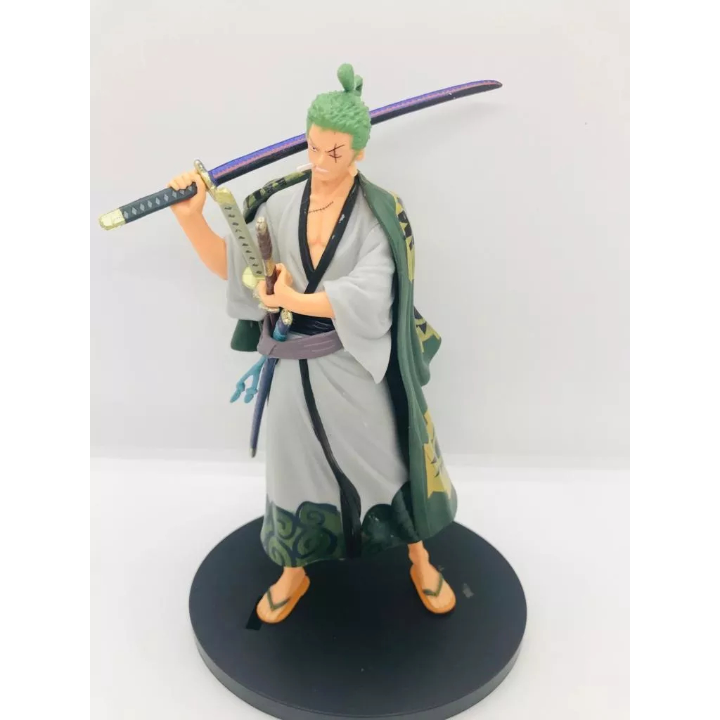 Action Figure Roronoa Zoro Wano One Piece Shopee Brasil
