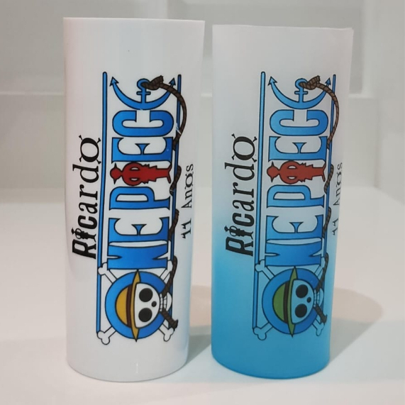 Kit Copo Longdrink Personalizado One Piece Fazemos Diversos Temas