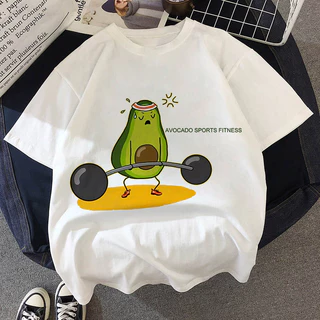 Camiseta T-shirt Avocado Abacate Fitness Gym Academia Maromba Femina