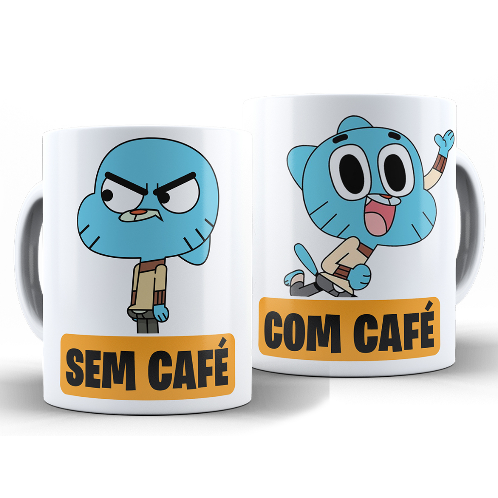 Caneca O Incrível Mundo de Gumball Personagens em Promoção na