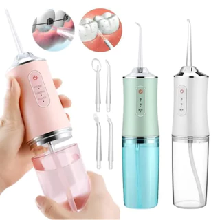 Irrigador Oral Fio Dental Portátil Para Viagem Em Casa 3 Modos De Limpeza 220ML em Oferta na Shopee