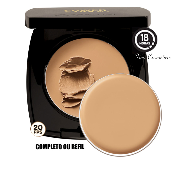 Base Compacta 3 em 1 Power Stay Avon - Base Corretivo e Pó Compacto ...
